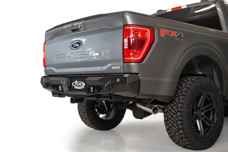 Ford F-150 Bumper - Rear - Addictive Desert Designs - Stealth Fighter - Hammer Black - `24-`27